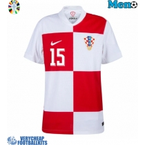 Croatia Mario Pasalic #15 Replica Home Shirt Euro 2024 Short Sleeve